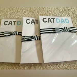 NWT Set of 3 Cat Dad Mini Notepads